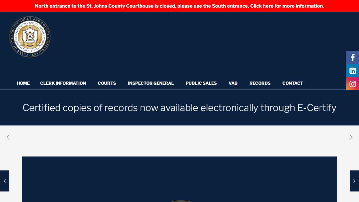 Certified copies of records now available electronically through E ...